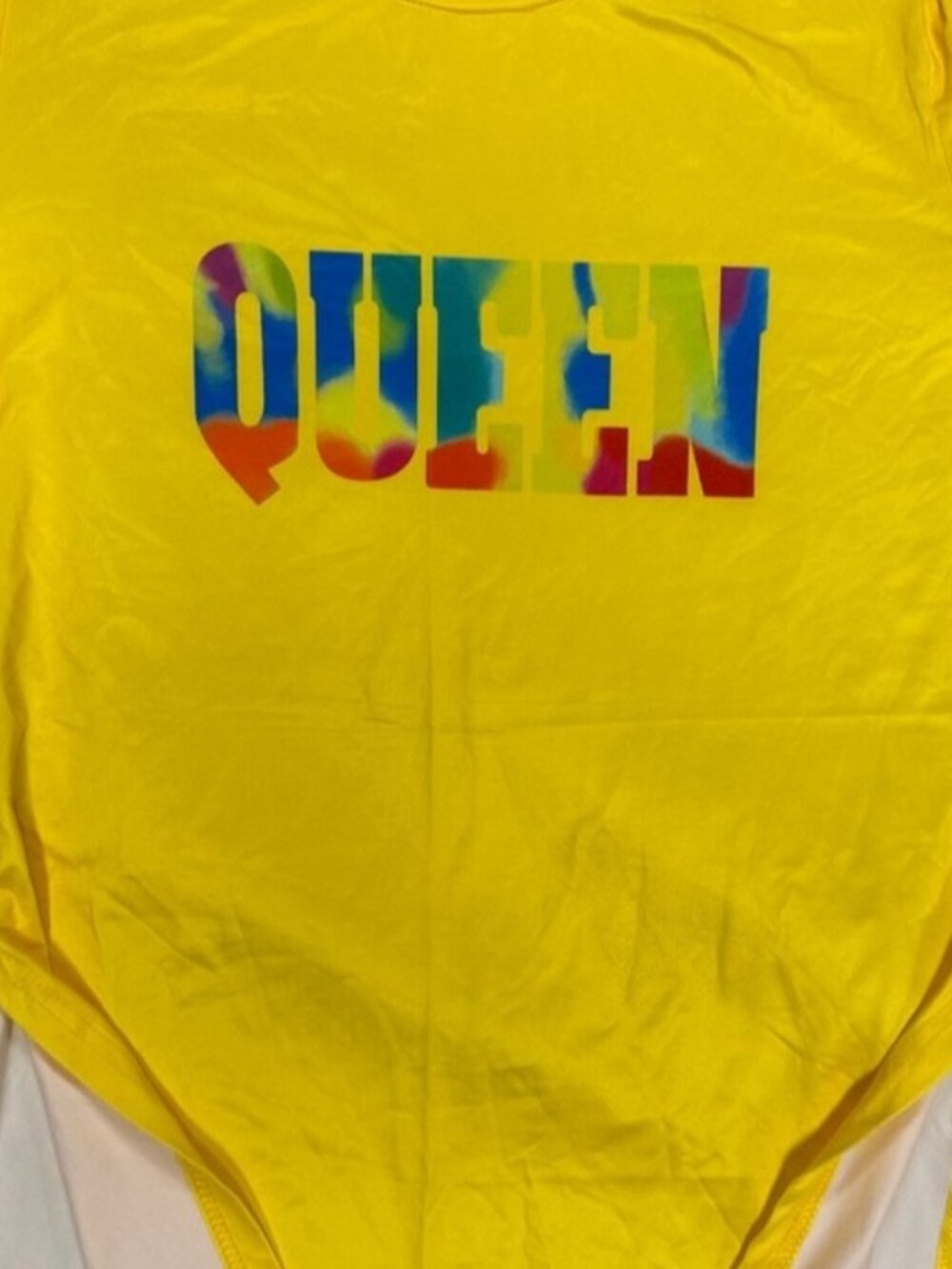 SWO Yellow 'Queen' Graphic Dress